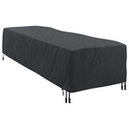 vidaXL Loungerhülle Uni Schwarz 74 x 210 x 40 cm Stoff