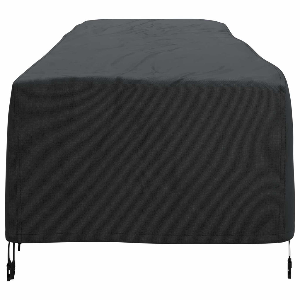 vidaXL Loungerhülle Uni Schwarz 74 x 210 x 40 cm Stoff