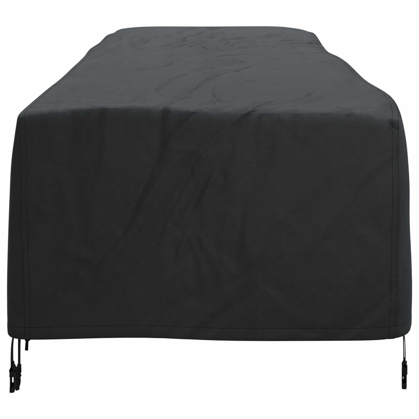 vidaXL Loungerhülle Uni Schwarz 74 x 210 x 40 cm Stoff