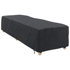 vidaXL Loungerhülle Uni Schwarz 74 x 210 x 40 cm Stoff