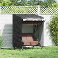 vidaXL Hollywoodschaukel-Abdeckung 120 x 90 x 155 cm 600D Oxford Stoff