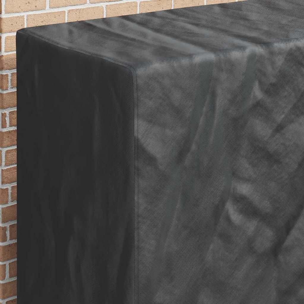 vidaXL Pingpong Tischbezug Uni Schwarz 165 x 70 x 185 cm Stoff