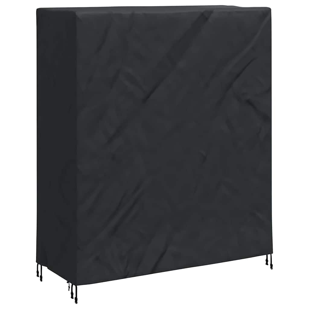 vidaXL Pingpong Tischbezug Uni Schwarz 165 x 70 x 185 cm Stoff