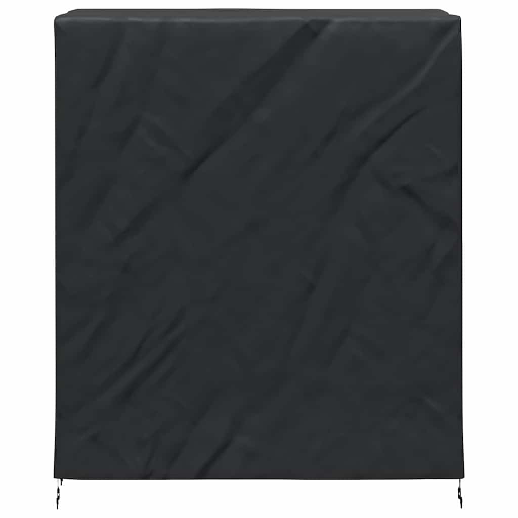 vidaXL Pingpong Tischbezug Uni Schwarz 165 x 70 x 185 cm Stoff