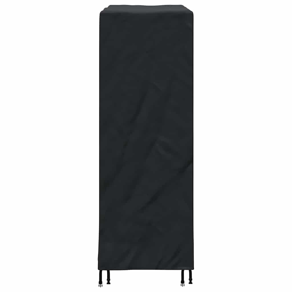 vidaXL Pingpong Tischbezug Uni Schwarz 165 x 70 x 185 cm Stoff
