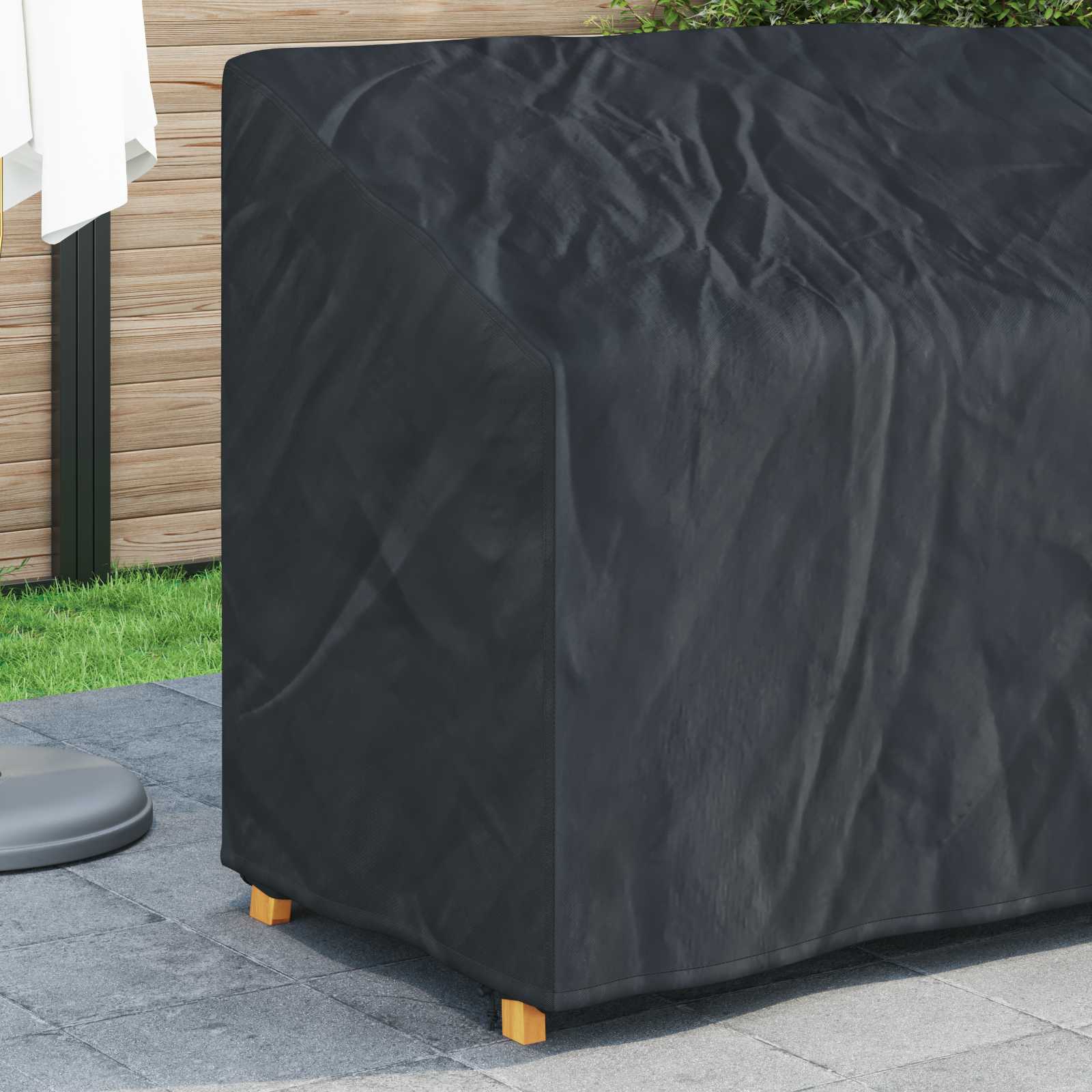 vidaXL Abdeckung für Gartenbank 134 x 70 x 65 / 94 cm 420D Oxford Stoff