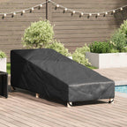 vidaXL Abdeckung für Möbel für den Outdoor Schwarz 195 x 76 x 82 cm