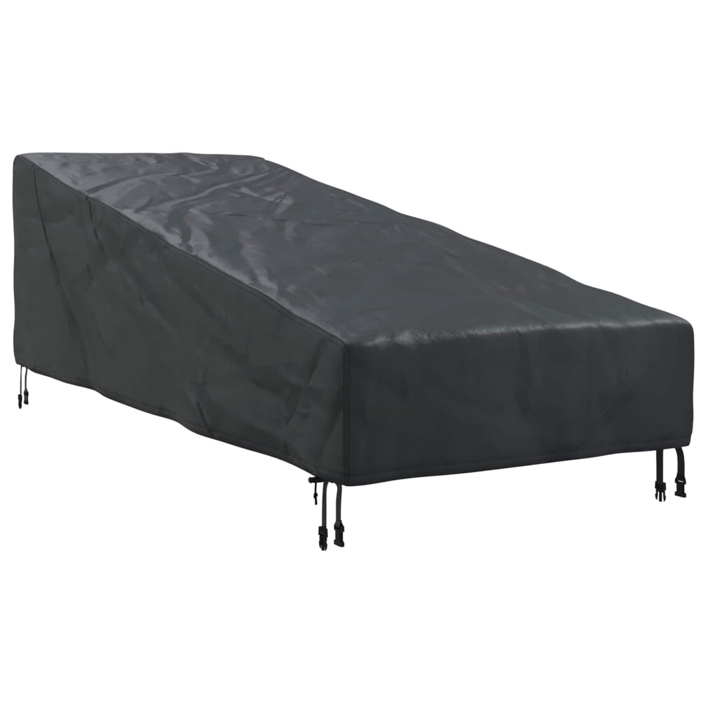 vidaXL Abdeckung für Möbel für den Outdoor Schwarz 195 x 76 x 82 cm