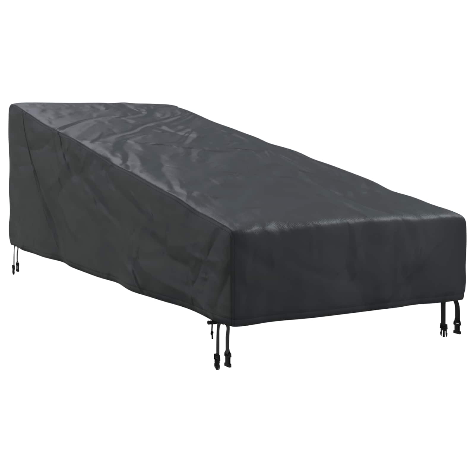 vidaXL Abdeckung für Möbel für den Outdoor Schwarz 195 x 76 x 82 cm