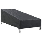 vidaXL Abdeckung für Möbel für den Outdoor Schwarz 195 x 76 x 82 cm