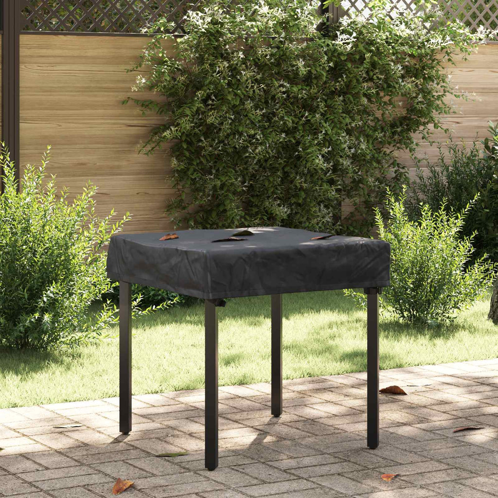 vidaXL Tischdecken Uni Schwarz 62 x 62 x 15 cm 600D Oxford Stoff