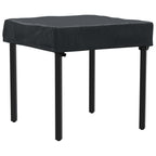 vidaXL Tischdecken Uni Schwarz 62 x 62 x 15 cm 600D Oxford Stoff