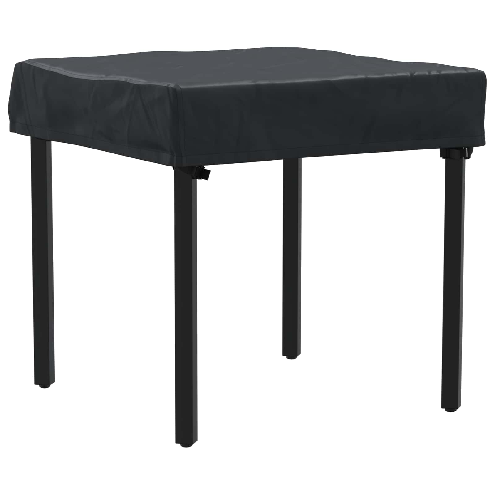 vidaXL Tischdecken Uni Schwarz 62 x 62 x 15 cm 600D Oxford Stoff