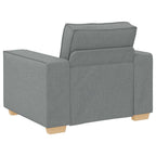 vidaXL Sofa Stuhl Hellgrau 100x78x84 cm Stoff