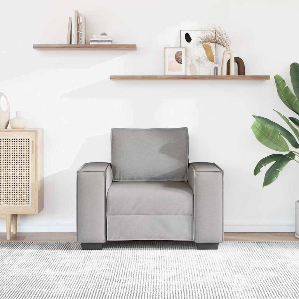 vidaXL Sofa Stuhl Wolkengrau 100x78x84 cm Stoff