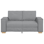 vidaXL 2-Sitzer Sofa Hellgrau 160x78x84 cm Stoff