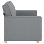 vidaXL 2-Sitzer Sofa Hellgrau 160x78x84 cm Stoff