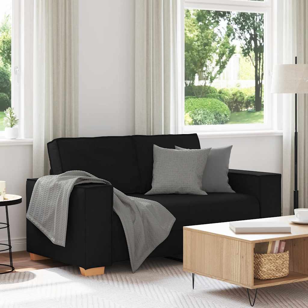 vidaXL 2-Sitzer Sofa Hellgrau 160x78x84 cm Stoff