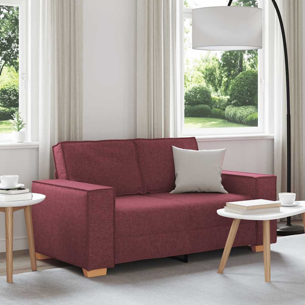 vidaXL 2-Sitzer Sofa Hellgrau 160x78x84 cm Stoff