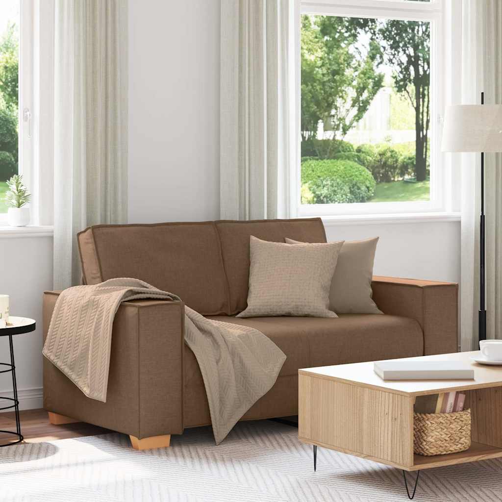 vidaXL 2-Sitzer Sofa Hellgrau 160x78x84 cm Stoff