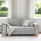 vidaXL 2-Sitzer Sofa Wolkengrau 180x78x84 cm Stoff