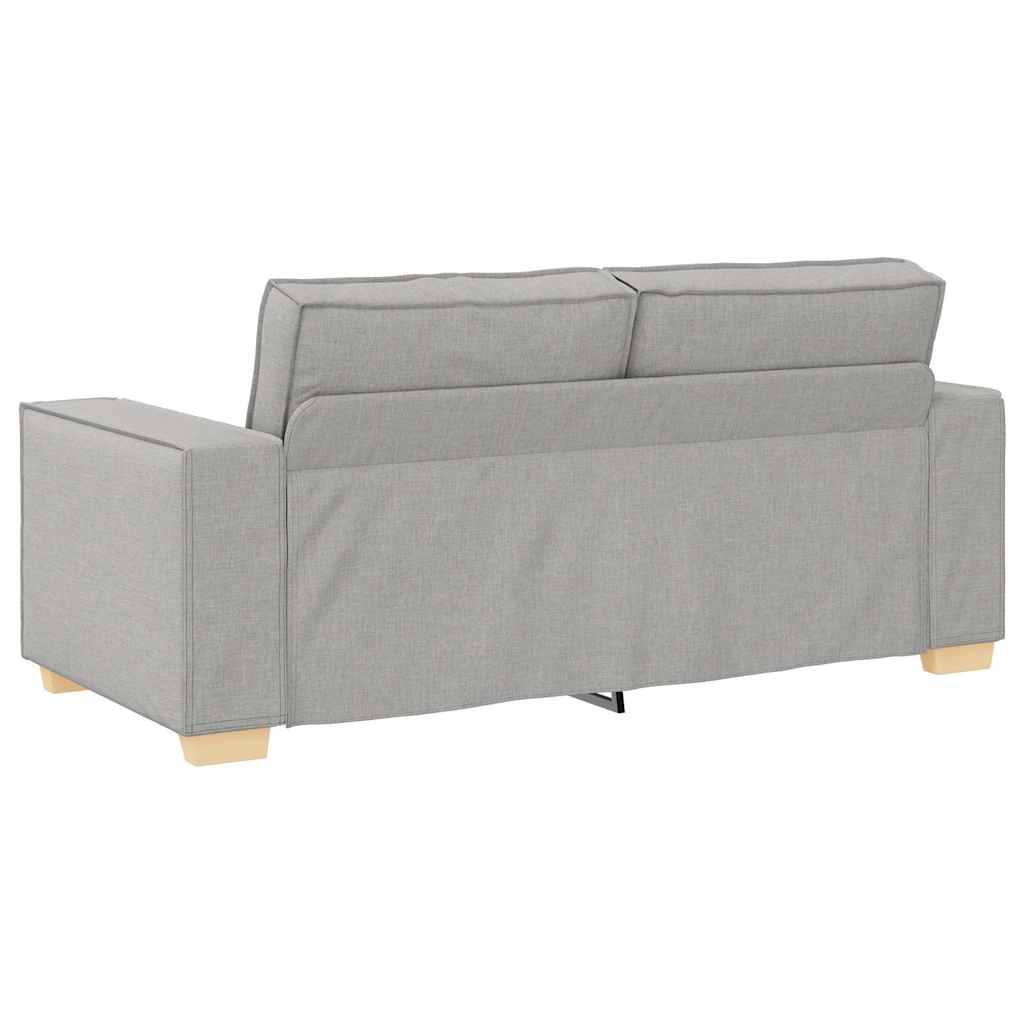 vidaXL 2-Sitzer Sofa Wolkengrau 180x78x84 cm Stoff