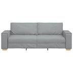 vidaXL 3-Sitzer-Sofa Hellgrau 220x78x84 cm Stoff