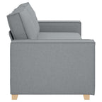 vidaXL 3-Sitzer-Sofa Hellgrau 220x78x84 cm Stoff