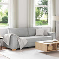 vidaXL 3-Sitzer-Sofa Wolkengrau 220x78x84 cm Stoff