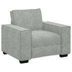 vidaXL Sessel Hellgrau 100x78x84 cm Samt