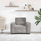 vidaXL Sessel Hellgrau 100x78x84 cm Samt