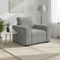 vidaXL Sessel Hellgrau 100x78x84 cm Samt