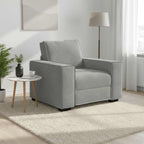 vidaXL Sessel Hellgrau 100x78x84 cm Samt