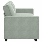 vidaXL 3-Sitzer-Sofa Hellgrau 220x78x84 cm Samt