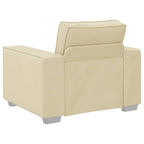 vidaXL Sofa-Sessel Creme 100 cm Kunstleder