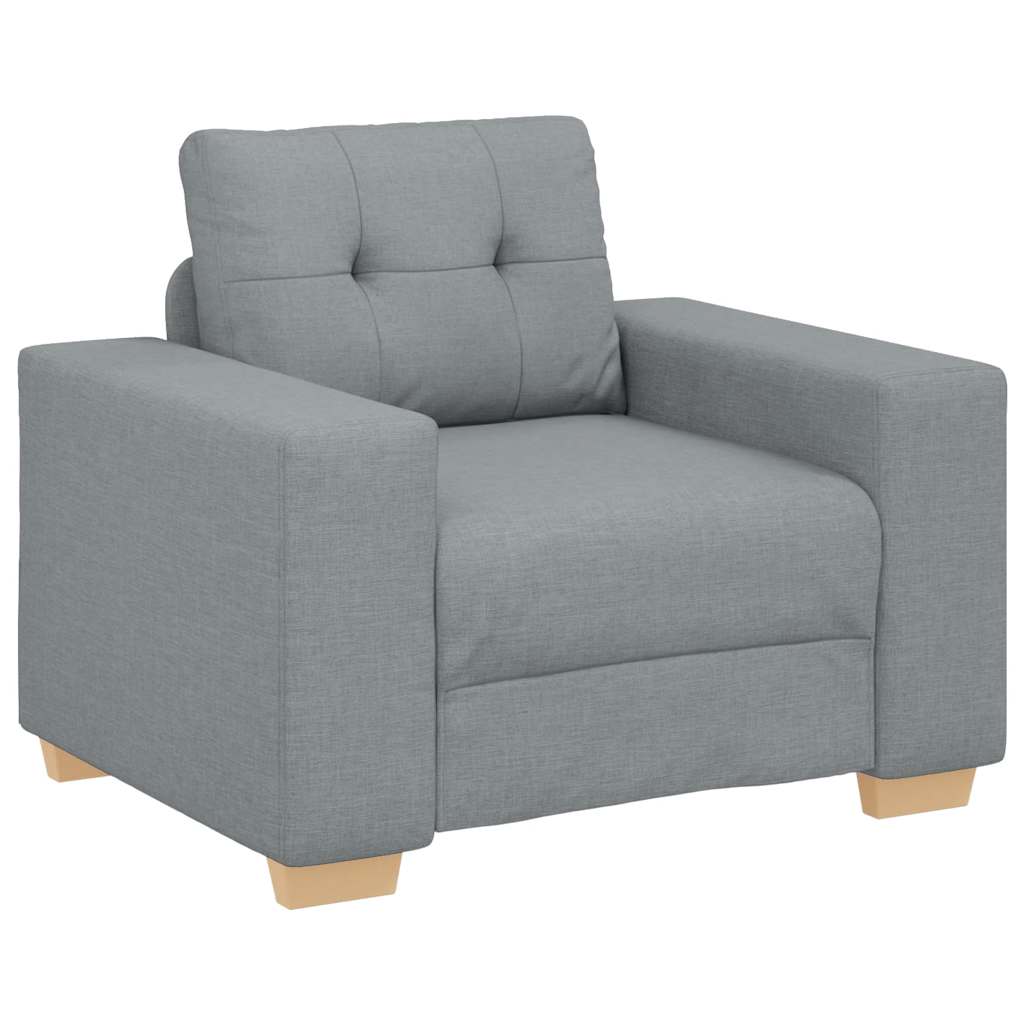 vidaXL Sessel Hellgrau 100x78x80 cm Stoff
