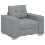 vidaXL Sessel Hellgrau 100x78x80 cm Stoff