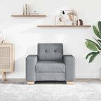 vidaXL Sessel Hellgrau 100x78x80 cm Stoff