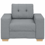 vidaXL Sessel Hellgrau 100x78x80 cm Stoff