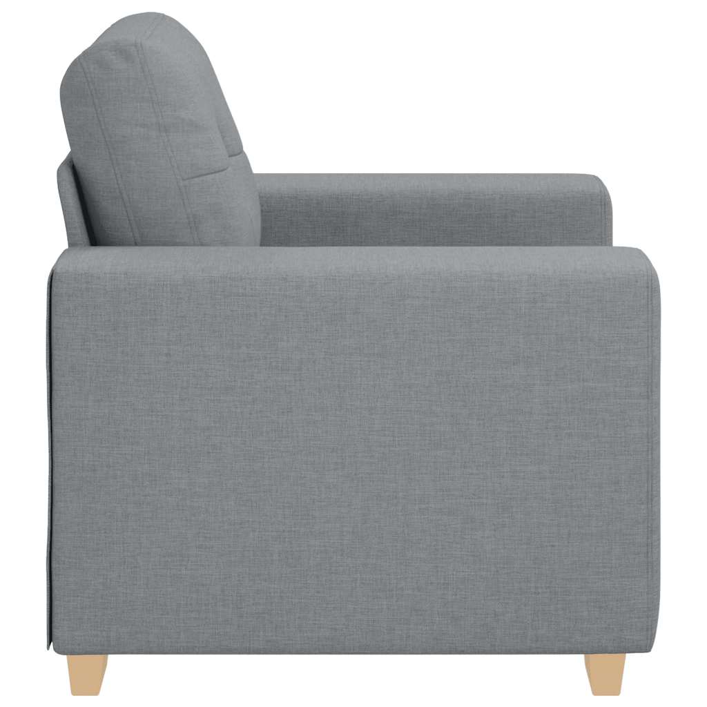 vidaXL Sessel Hellgrau 100x78x80 cm Stoff