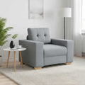 vidaXL Sessel Hellgrau 100x78x80 cm Stoff