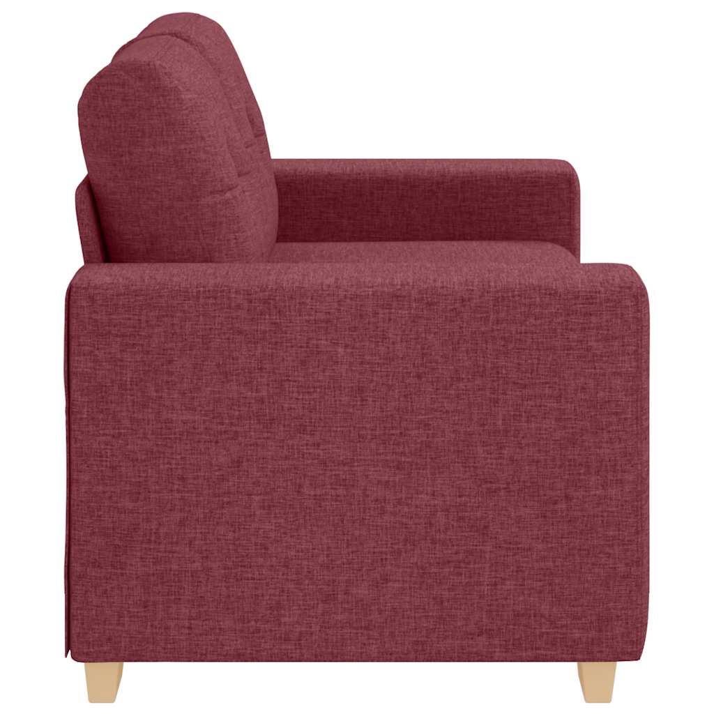 vidaXL Loveseat-Sofa Weinrot 160x77x82 cm Stoff