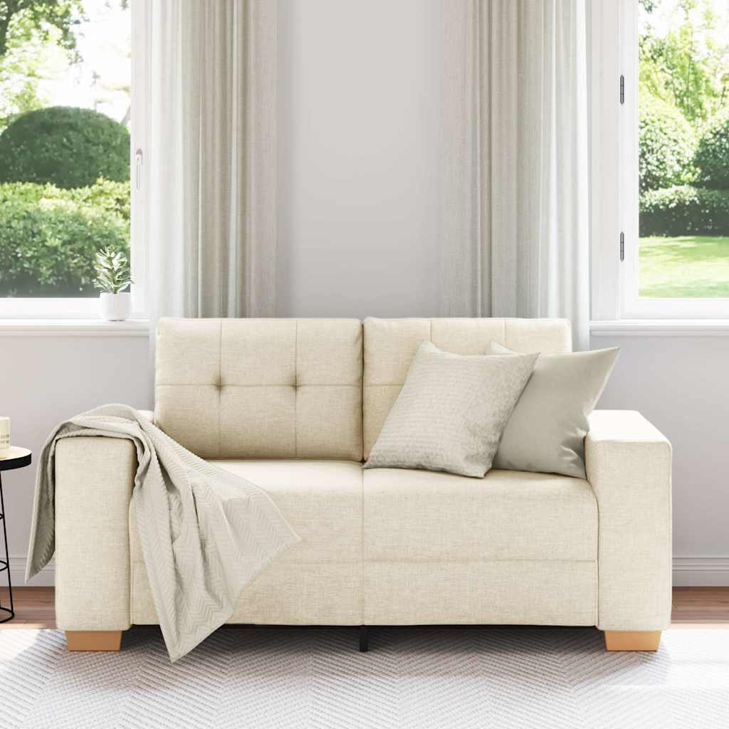 vidaXL Loveseat-Sofa Leinen 160x77x82 cm