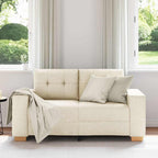 vidaXL Loveseat-Sofa Leinen 160x77x82 cm
