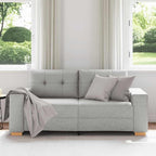 vidaXL Loveseat-Sofa Wolkengrau 180x77x82 cm Stoff