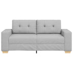 vidaXL Loveseat-Sofa Wolkengrau 180x77x82 cm Stoff