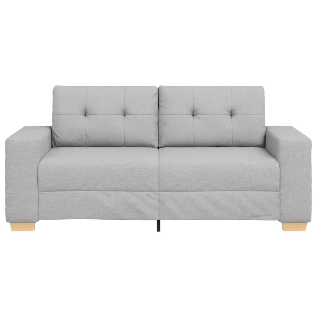 vidaXL Loveseat-Sofa Wolkengrau 180x77x82 cm Stoff