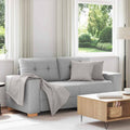 vidaXL Loveseat-Sofa Wolkengrau 180x77x82 cm Stoff