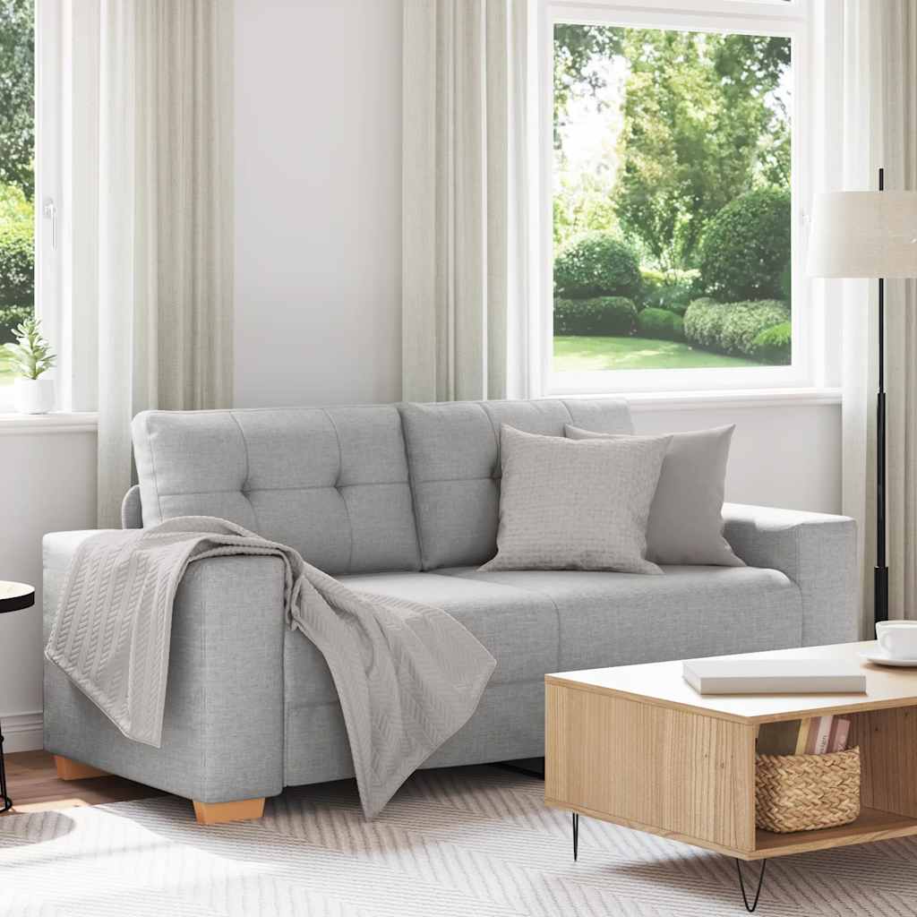 vidaXL Loveseat-Sofa Wolkengrau 180x77x82 cm Stoff