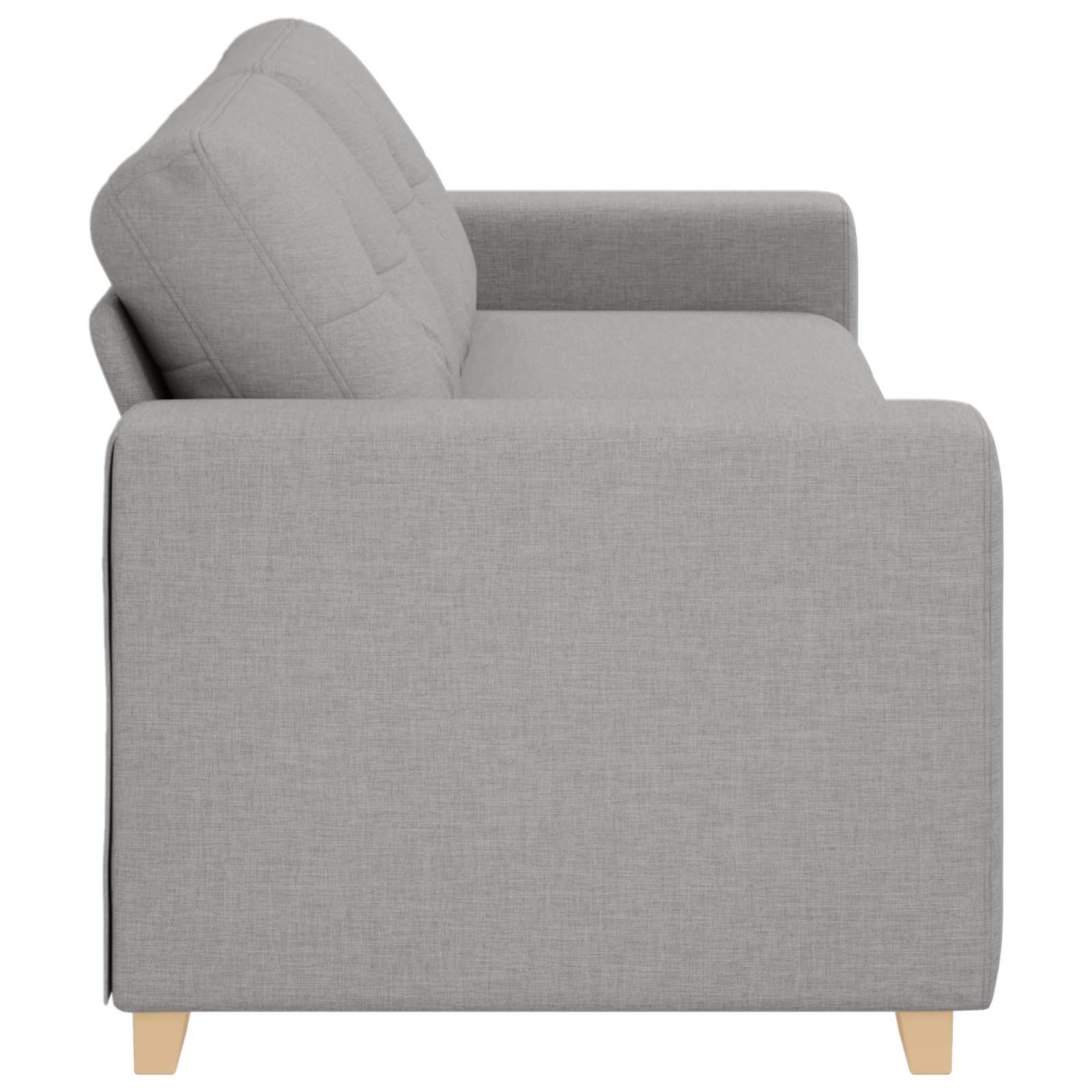 vidaXL | 3-Sitzer-Sofa | mit Kissen Wolkengrau Stoff